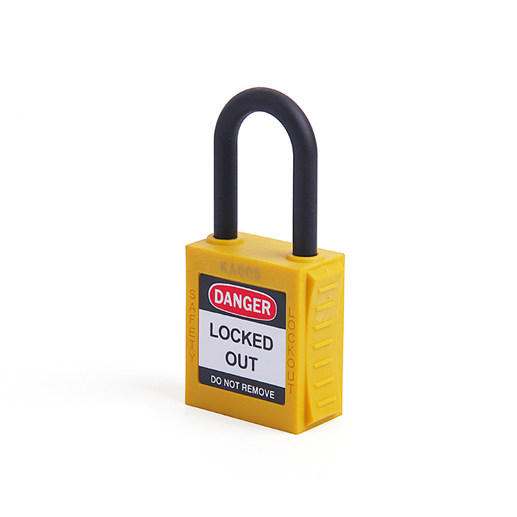 Новый дизайн Multi Color High Security Insulation Shackle Safety Padlock с ключом